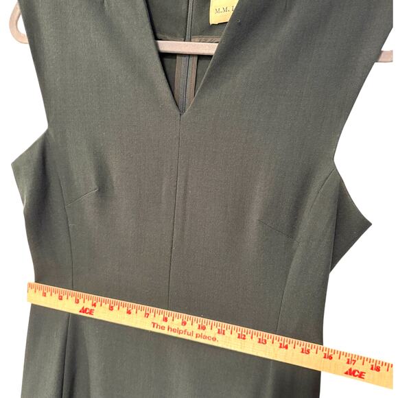 MM Lafleur Size 10 Aditi Sleeveless Shift Dress Pencil Workwear Dark Green Pine - Picture 9 of 10